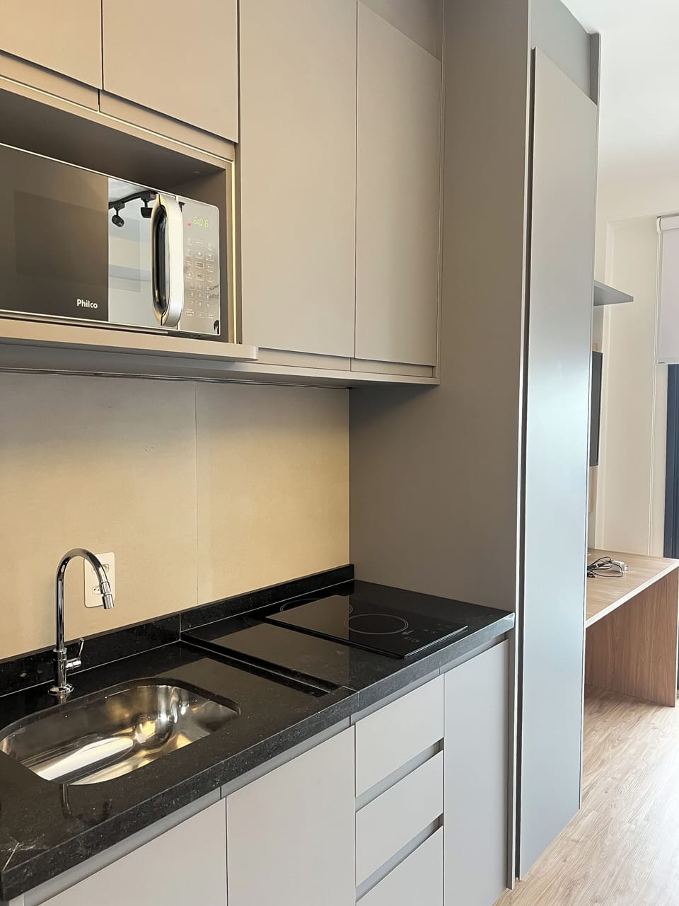 Comfort Studio, Balcony, City View | Private kitchen | Espresso maker, freezer
