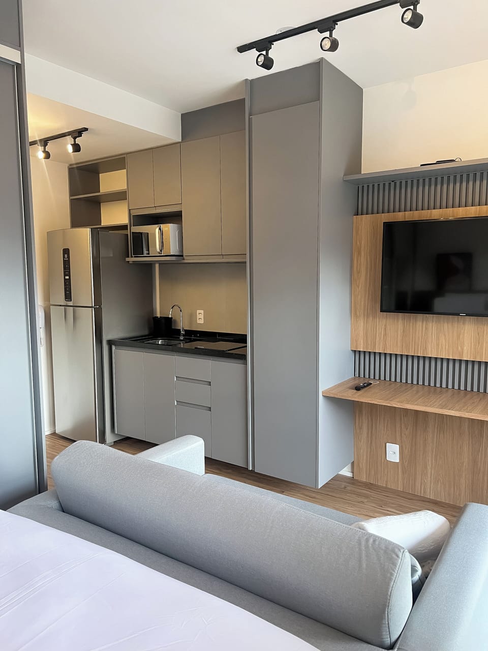 Comfort Studio, Balcony, City View | Private kitchen | Espresso maker, freezer