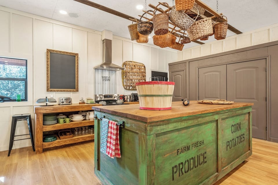 Large kitchen with island