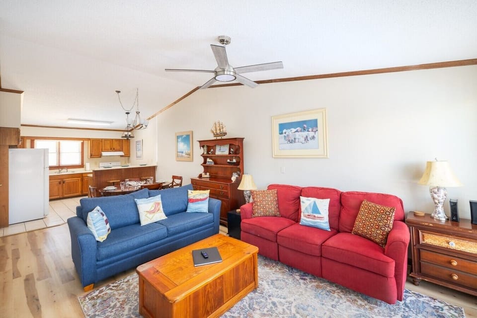 Open-concept layout keeps family and friends connected.
