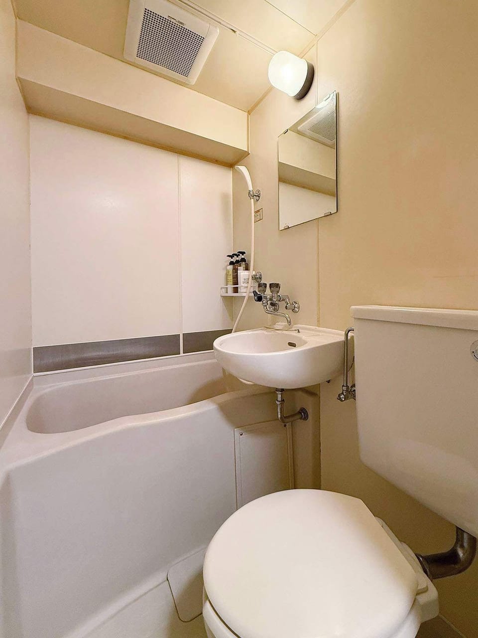 The unit bathroom