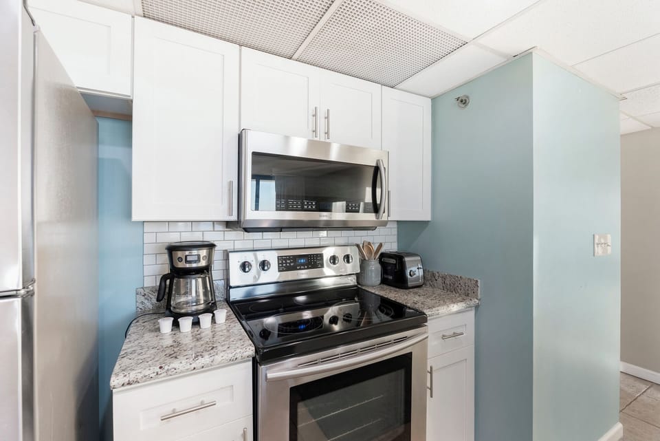 Modern Kitchen with Granite Countertops