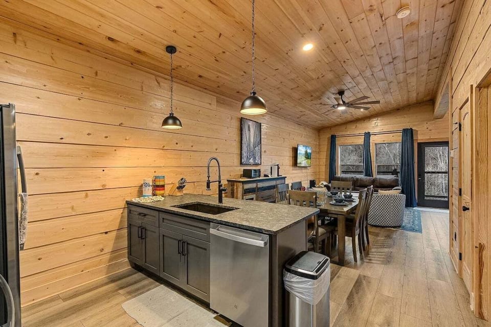 Full kitchen with all the cooking essentials