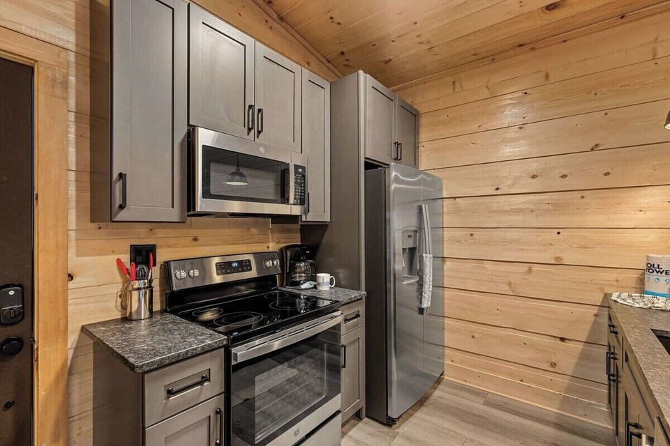 Full kitchen with all the cooking essentials