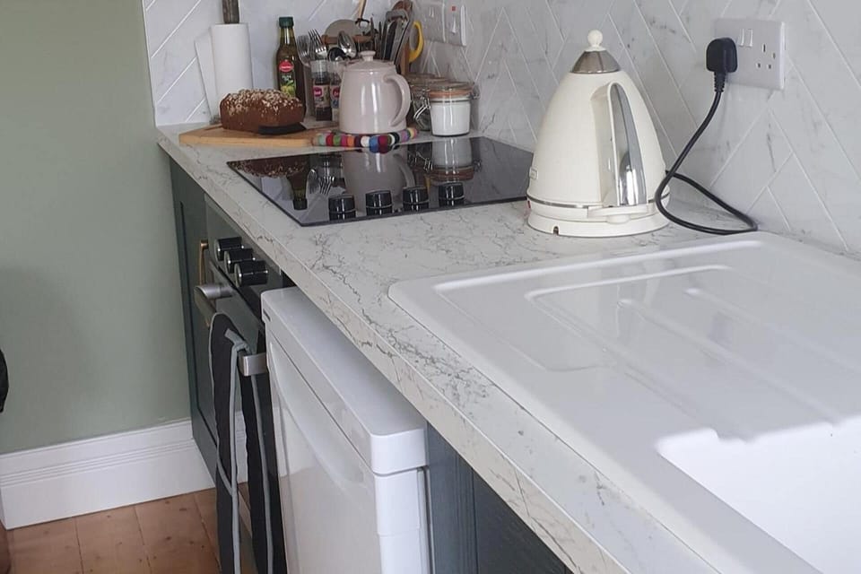Apartment | Private kitchen | Fridge, microwave, oven, stovetop