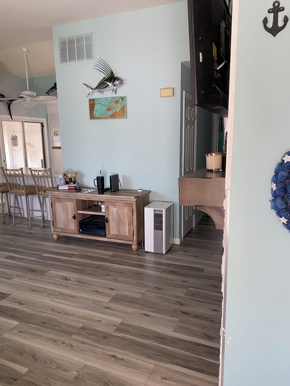 View of living room from front door