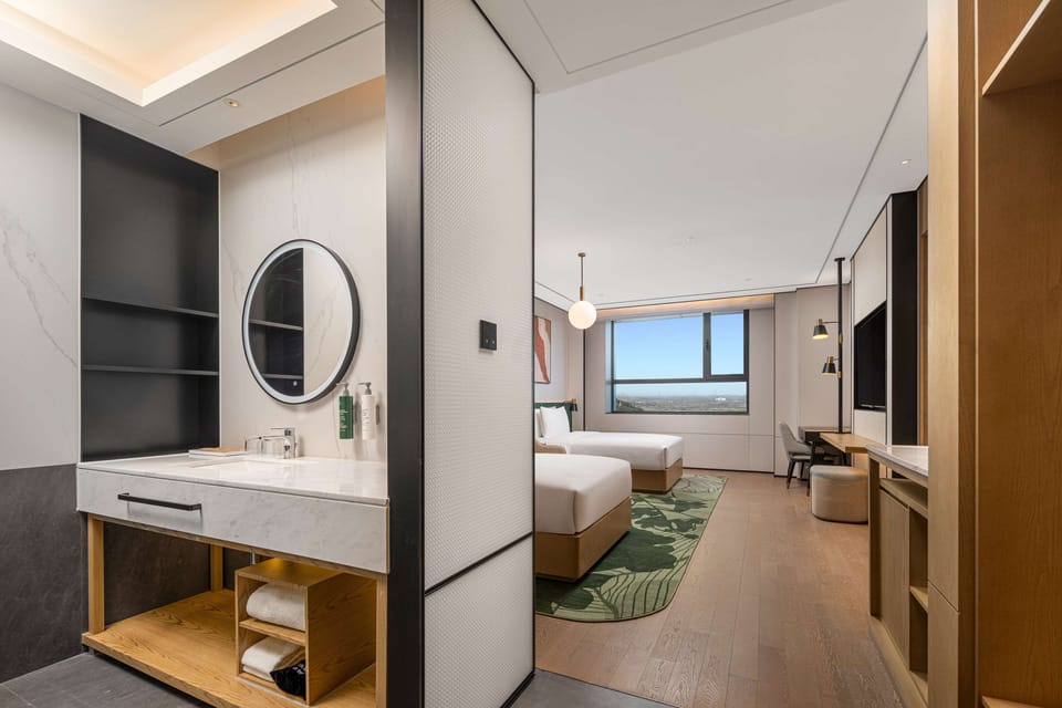 Room, 2 Twin Beds | Bathroom | Rainfall showerhead, free toiletries, hair dryer, children's robes
