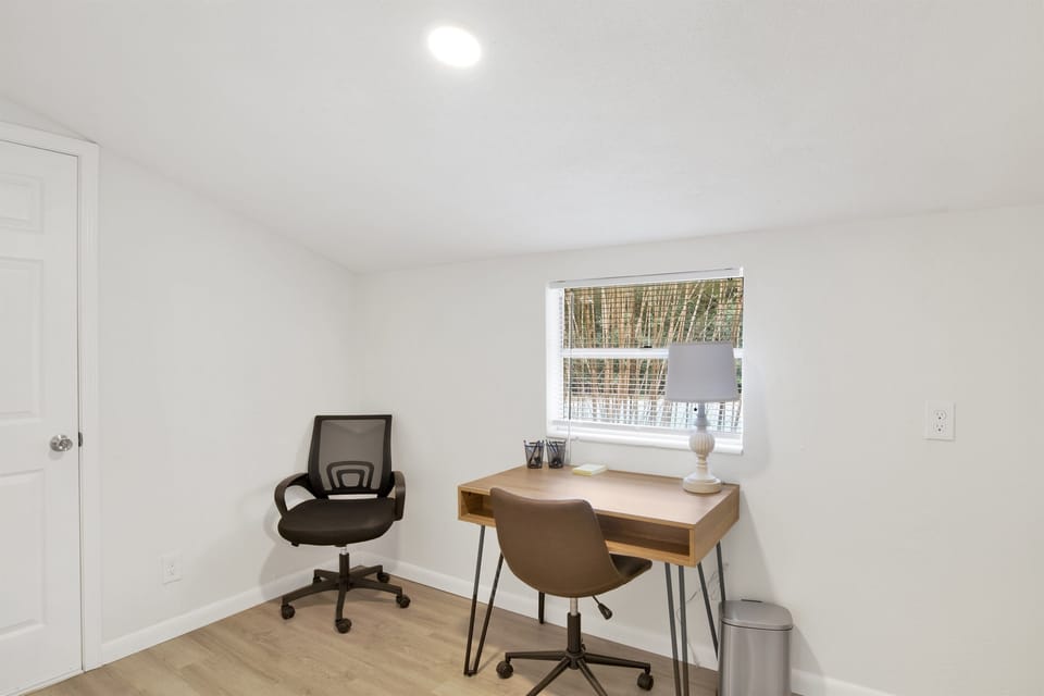 Catch up on business, school work or reading in the office nook.