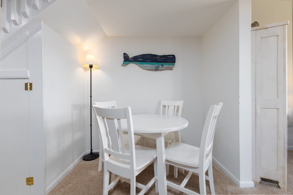 Dining area with seating for four people