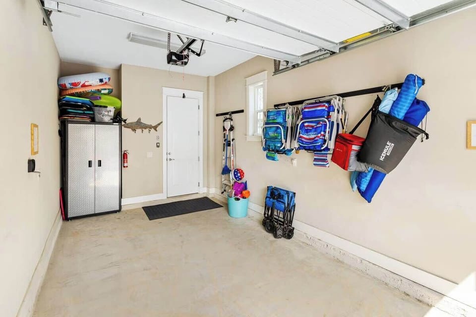 Headed to the beach? You can find all your beach essentials in the garage!