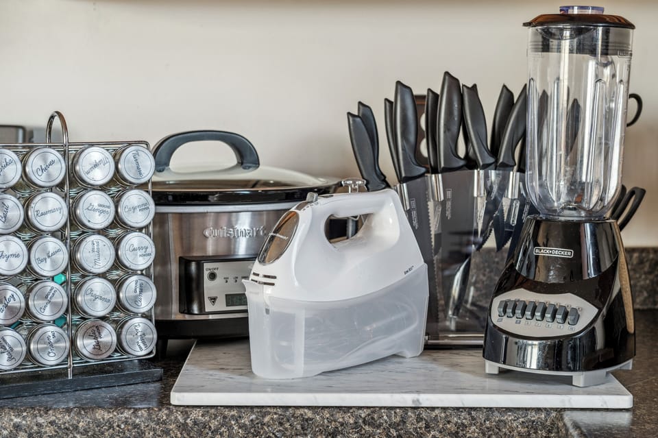 We have most small appliances you might need.