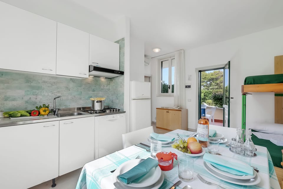 Kitchen and dining area