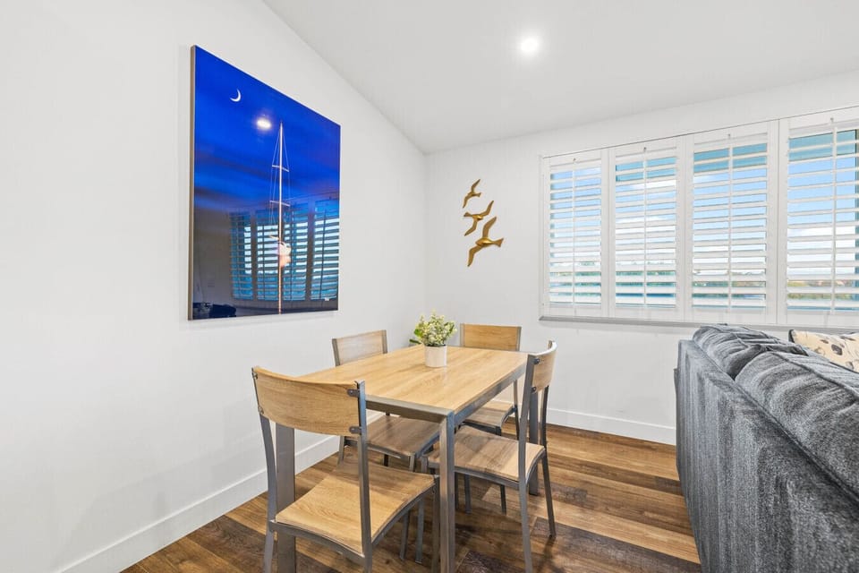 Elegant dining area with natural light—perfect for meals or simply enjoying some quiet time.