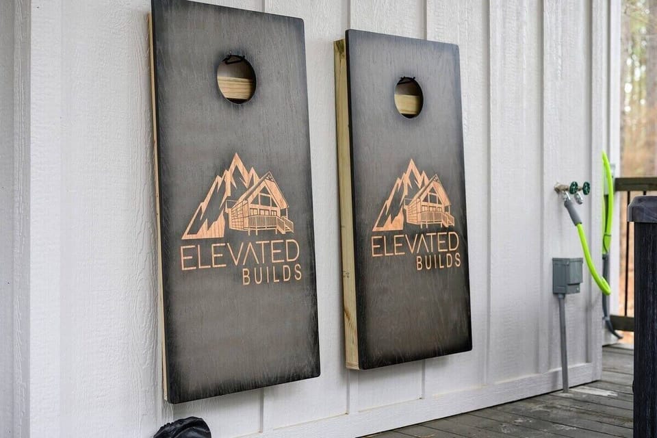 Corn hole for some outdoor fun!