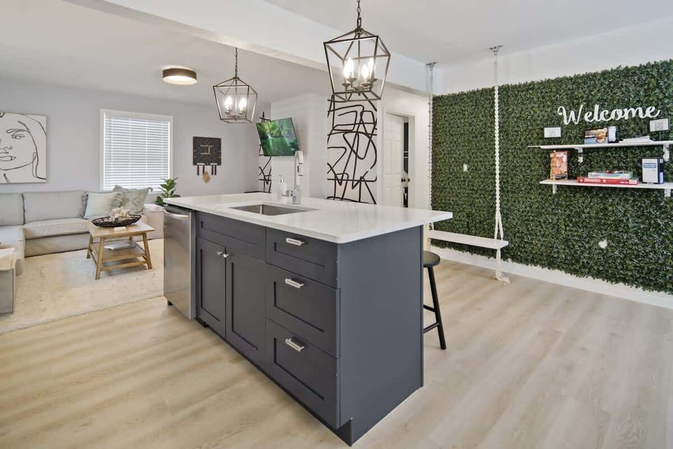 Main kitchen and living room