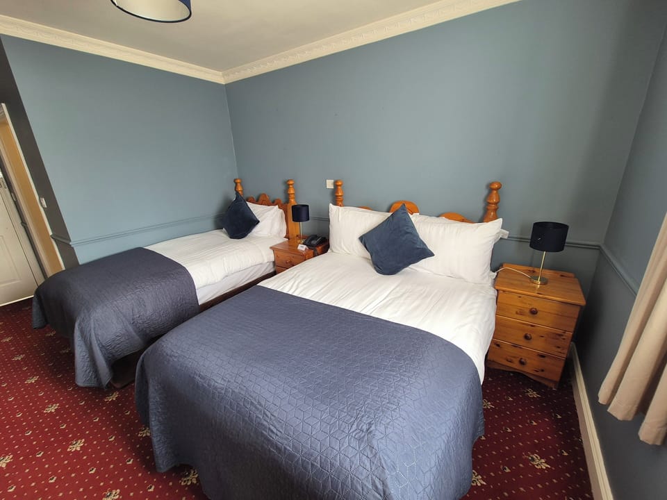 Basic Triple Room | Desk, blackout drapes, iron/ironing board