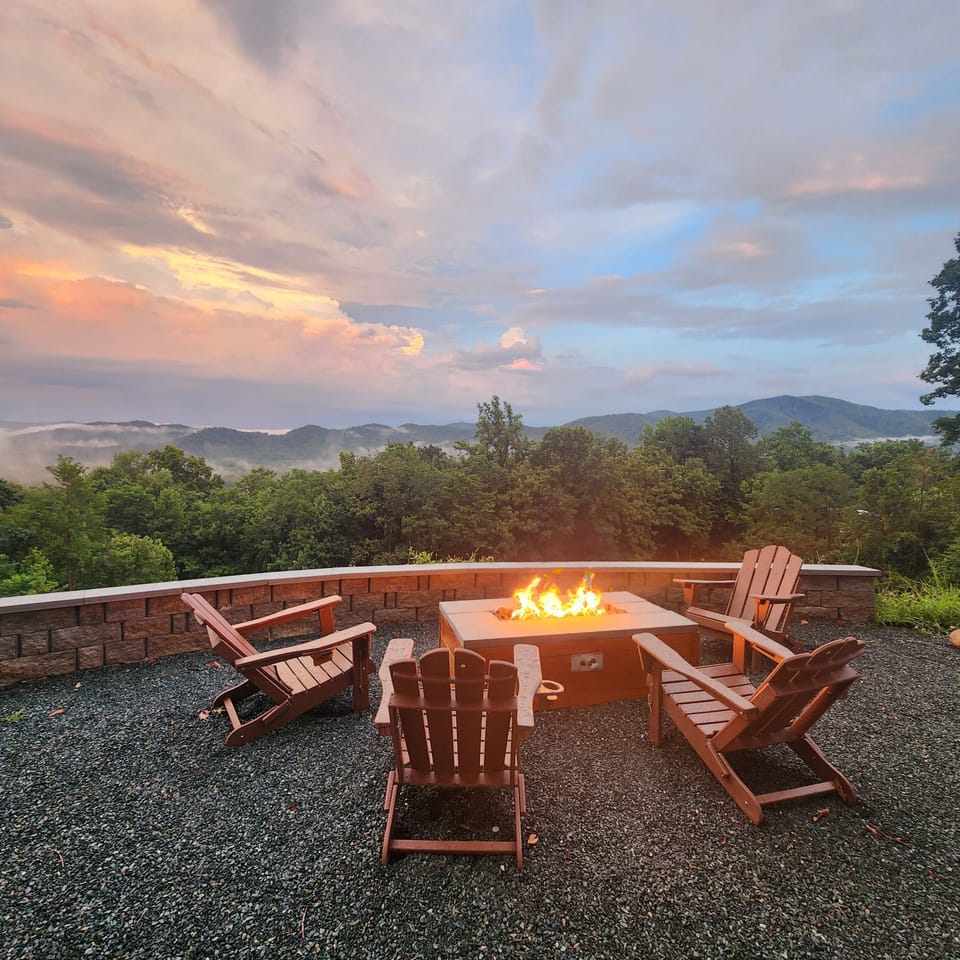 High flame gas fire pit!