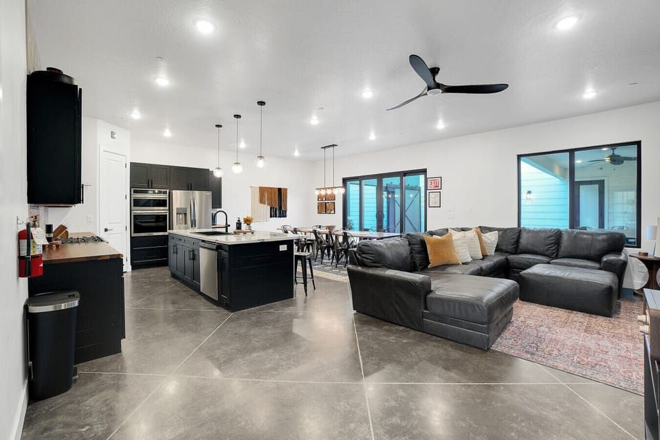 North Side Kitchen and Living Area