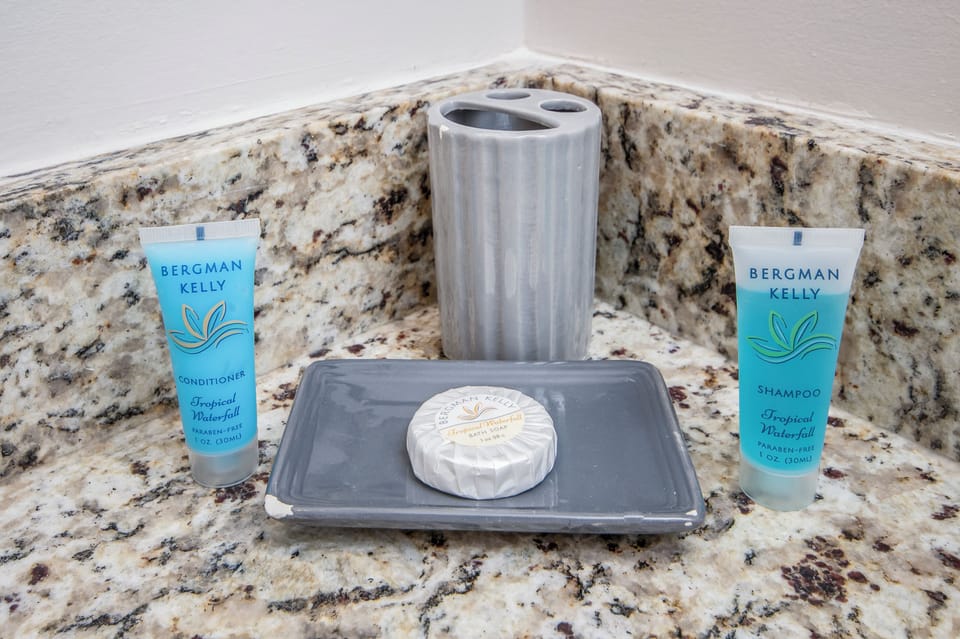 Complimentary toiletries for a refreshing and comfortable stay.