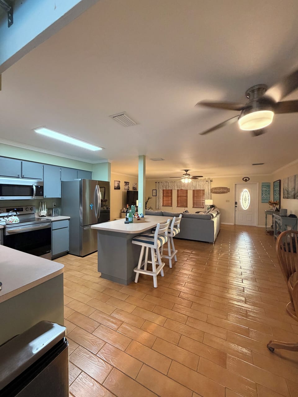 Open area Kitchen,Living Room and Dining area