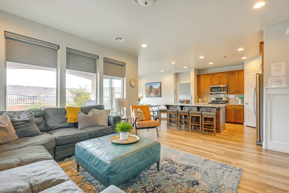 Living Room | Free WiFi | Central A/C & Heat | 1st Floor
