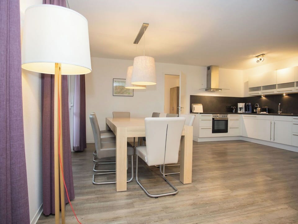 Furniture, Interior Design, Flooring, Floor, Wood, Wood Flooring, Ceiling, Room, Lighting, Kitchen & Dining Room Table