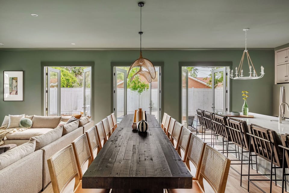 Open Concept Dining Area | First Floor |  Seats up to 14 | One Per Home