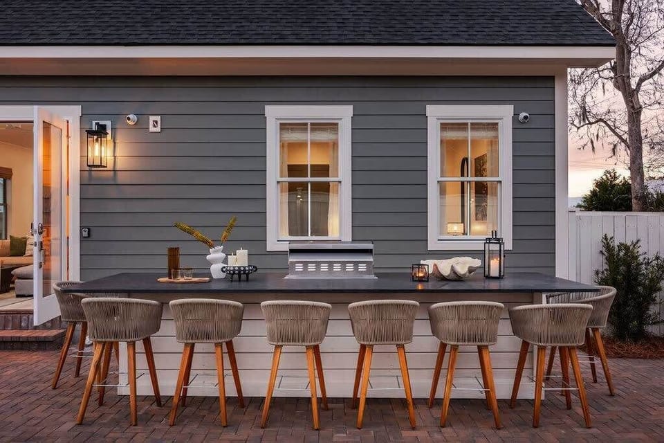 Backyard | Outdoor Dining Table, Bar Seating  | Private Pool | Gas Grill | One of Two Identical Outdoor Areas