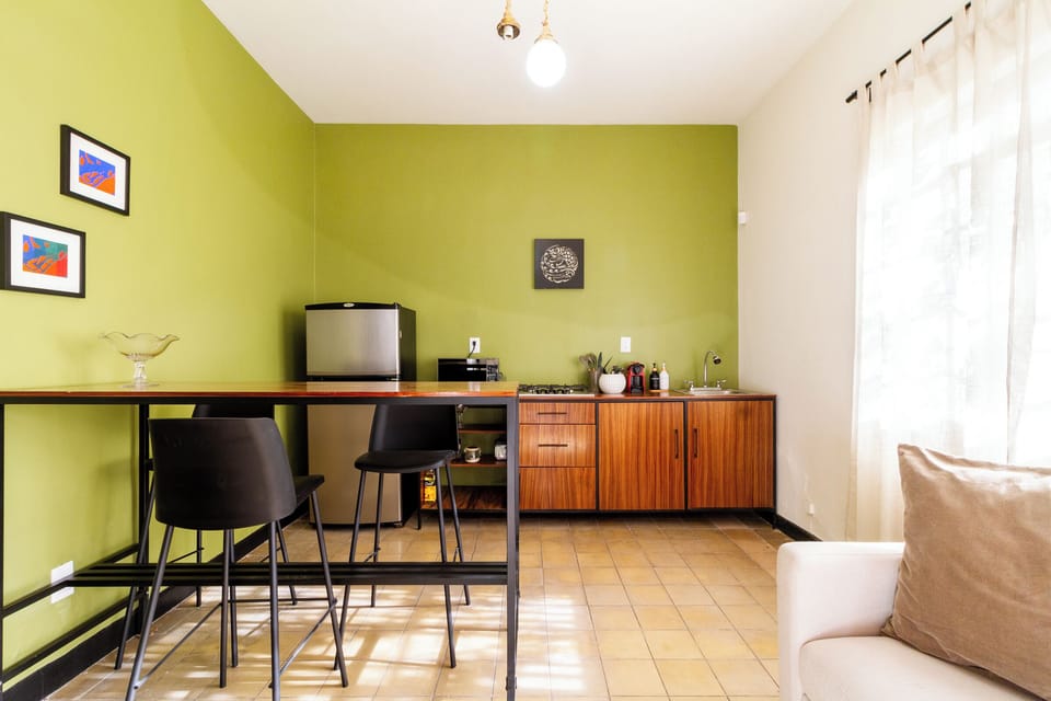 Deluxe Apartment, Patio | Private kitchenette | Electric kettle