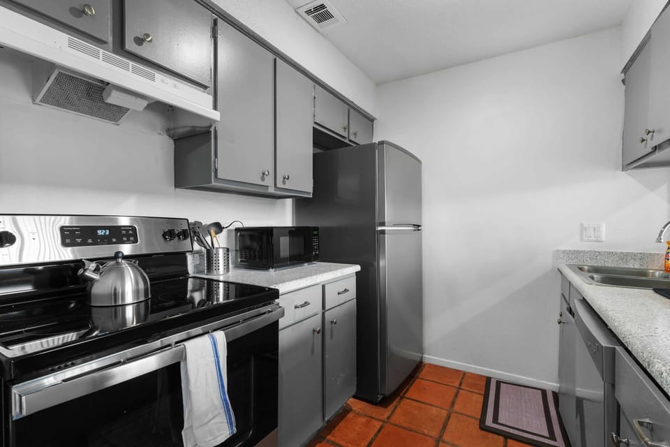 fully stocked kitchen with all the amenities needed for a wonderful stay