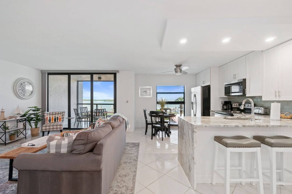 Take in beautiful river views from everywhere in the living area.