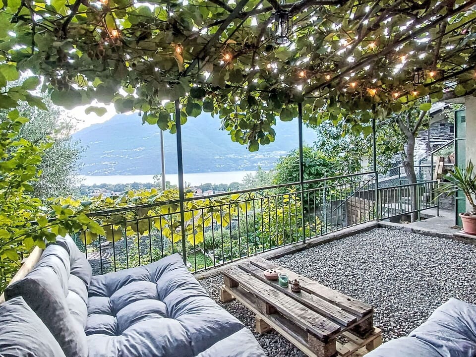 Hill Station, Mountain Range, Outdoor Furniture, Chair, Shade, Fence, Balcony, Valley, Flowerpot, Outdoor Table