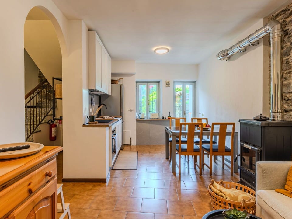 Flooring, Interior Design, Furniture, Floor, Ceiling, Countertop, Room, Door, Kitchen & Dining Room Table, Kitchen