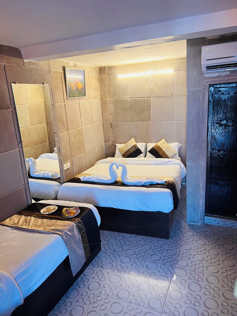 Family Suite, City View | Desk, laptop workspace, WiFi (free), individually furnished