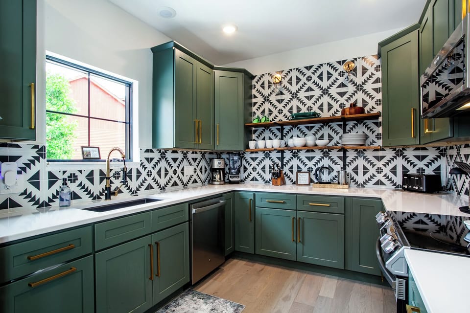 Stunning backsplash-new and modern
