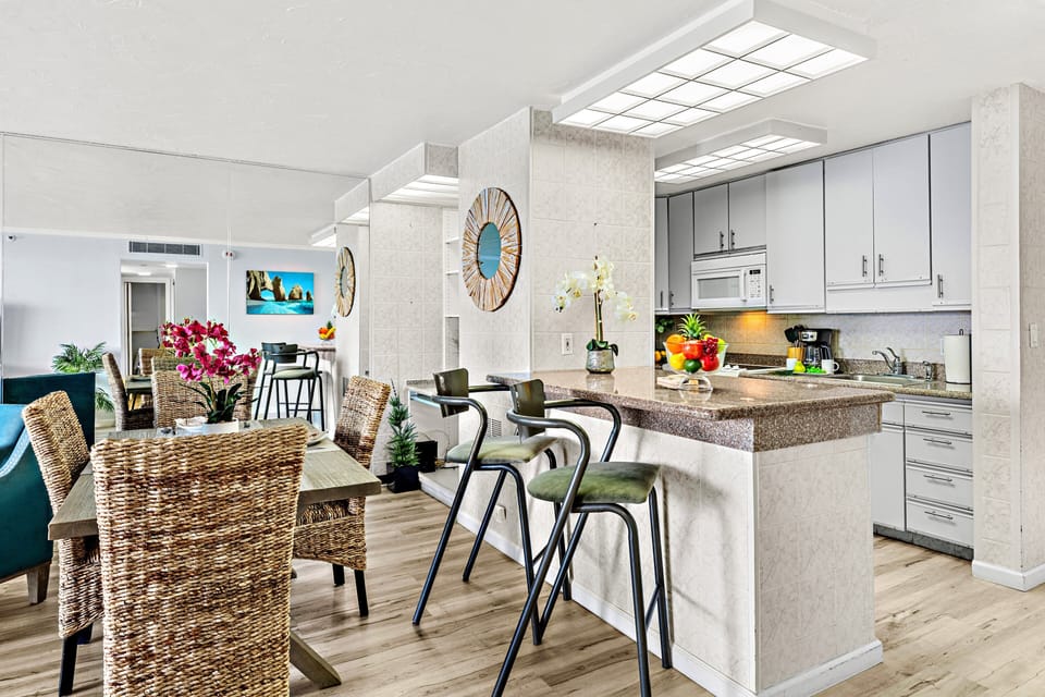 Counter seating for 2