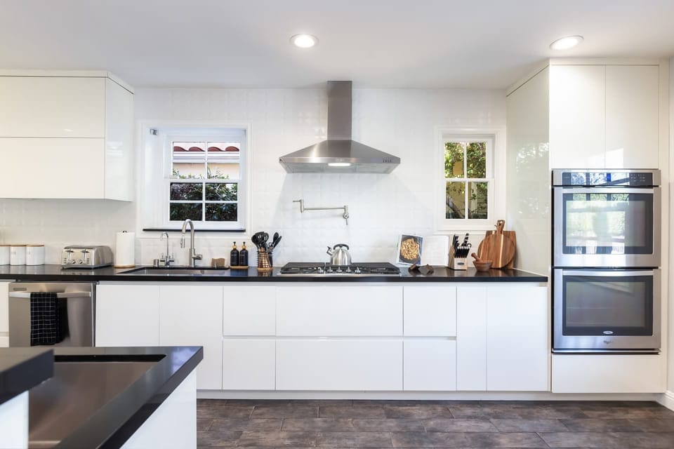 Open Kitchen with a lot of Storage Space