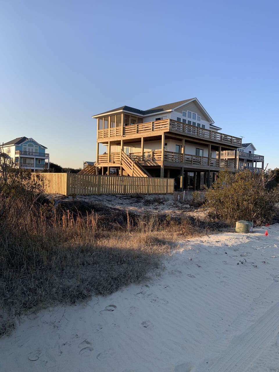 View of property and house right after construction 