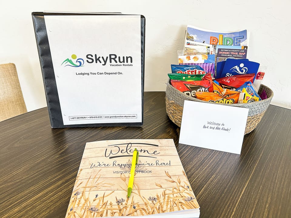 Your hosts have prepared a warm welcome with treats, guest book, and helpful information binder to start your stay perfectly.