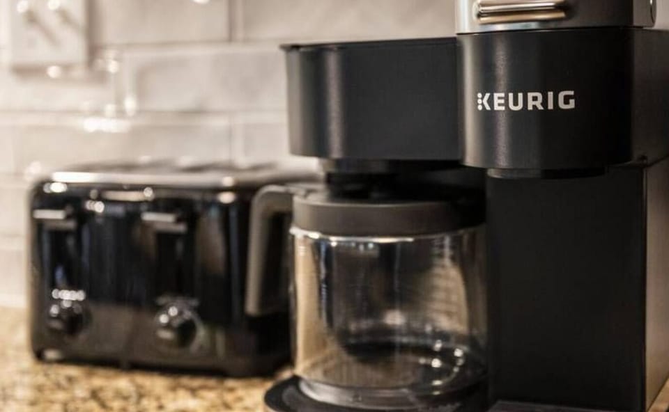 Enjoy a nice cup of coffee after a good night's sleep!
