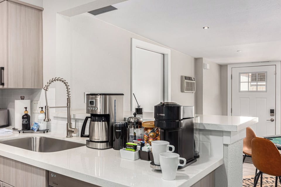 A complete coffee/tea bar for your morning rituals