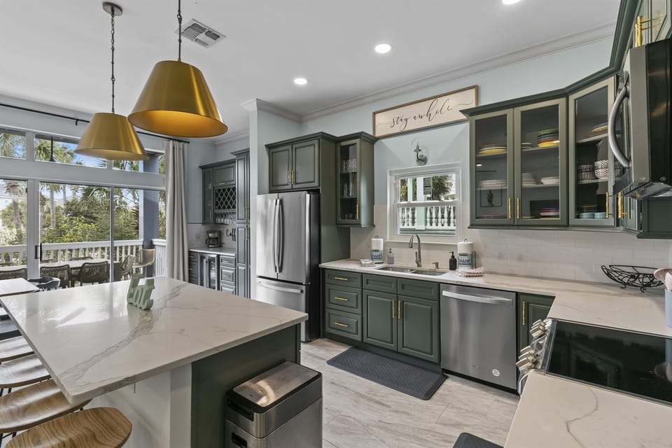 Our brand new fully equipped kitchen will blow your mind away
