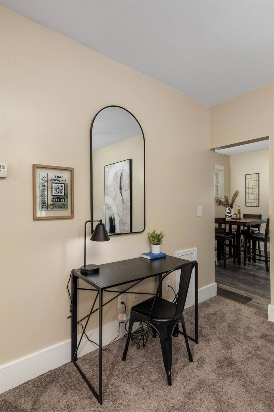 Furniture, Table, Desk, Floor, Indoors