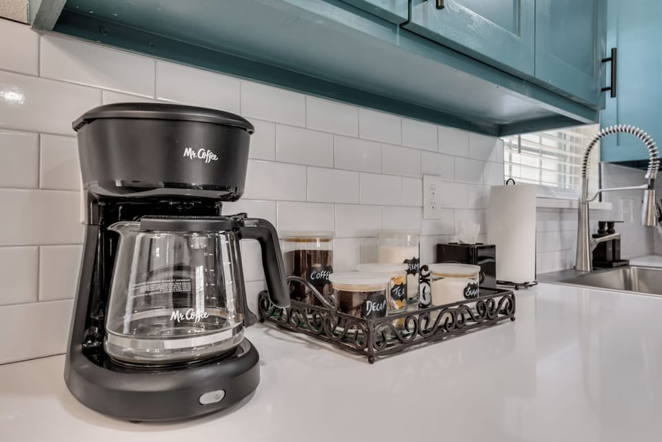 Enjoy complimentary coffee, creamer, and sugar during your stay.