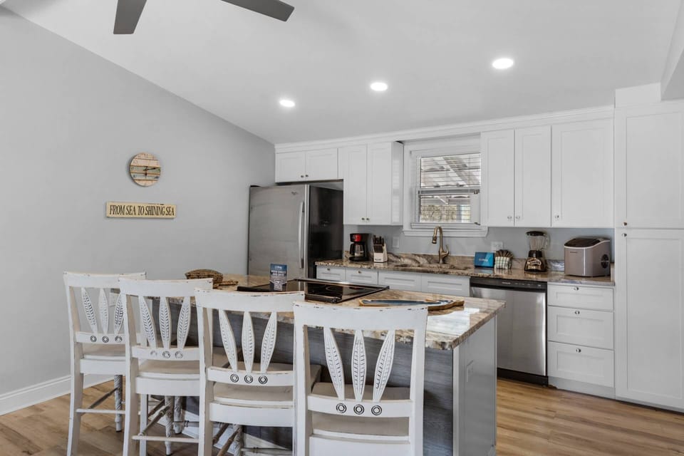 Cooking meets charm in this bright, stylish kitchen.