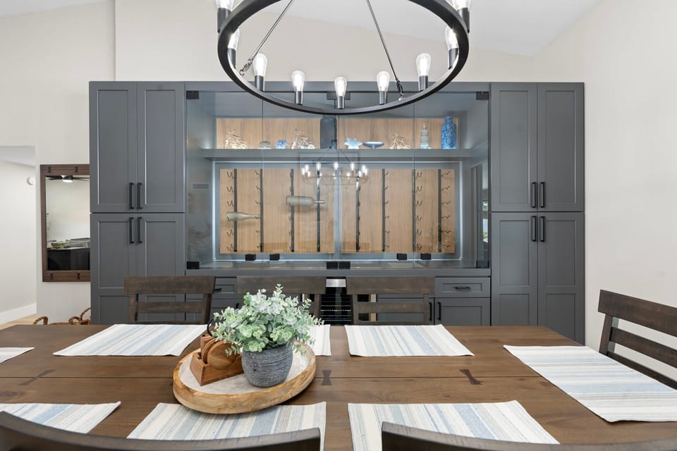 Dining table set for a memorable gathering with family or friends.