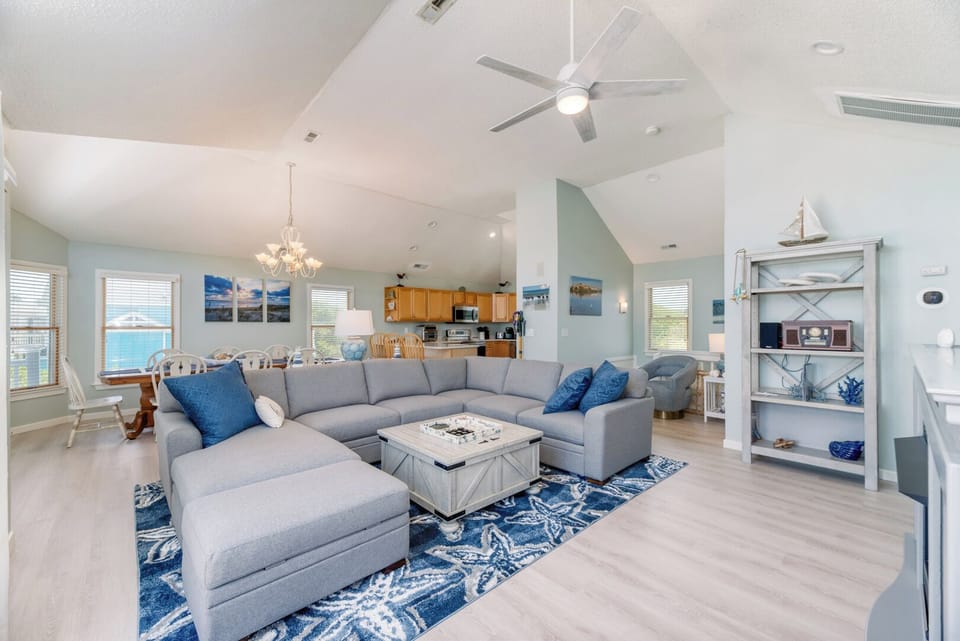 Living Area with Deck Access on Third Level
