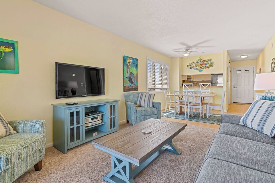 Living Room Area with Deck Access