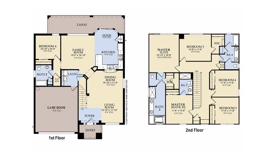 Floor Plan-Following BRs/Baths Labeled Per This Plan
