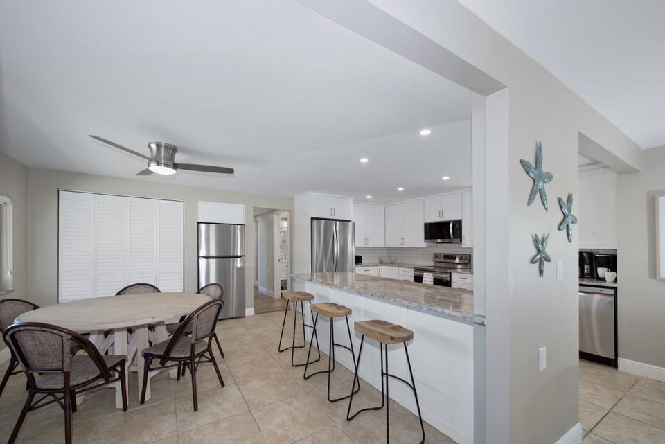 House, Multiple Beds (Big Blue Beach House) | Private kitchen | Oven, toaster